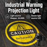 Projecteur de sécurité LED haute luminosité pour avertissement industriel, projecteur de sol pour alerte de sécurité en usine de fabrication