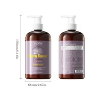 Après-shampoing lissant à l'huile de cacao SADOER, hydratant, nourrissant et réparateur
