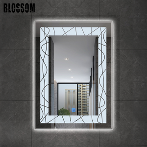 Smooth LED Bathroom <strong>Mirror</strong> with Light Copper Free Lighted <strong>Mirror</strong> <strong>Glass</strong> Features Smooth Color Temperature Adjustment - Product Image 4