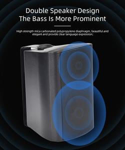 Loa hệ thống âm thanh PA không dây chuyên nghiệp, thiết bị đầy đủ, lắp tường ngoài trời, âm thanh rõ nét, kết nối WiFi, dùng cho phát thanh công cộng - Product Image 4