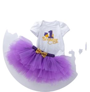 Wholesale Birthday Wedding Party Wear Flower Girl <b>Princess</b> Dresses for Baby Girls - Product Image 1