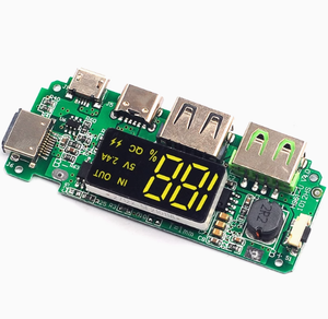 18650 <span class=keywords><strong>lithium</strong></span> pin kỹ thuật số sạc mô-đun với 5V 2.4A 2A 1A kép USB đầu ra và hiển thị tăng mô-đun - Product Image 1