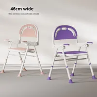 Chaise de douche propre en aluminium chaise de douche mobile réglable pour handicapés