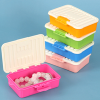 Boîte de rangement mini pour bijoux SUNSHING, étui à double boucle, couleur bonbon, organisateur portable avec couvercle, idéal pour cadeaux et jouets