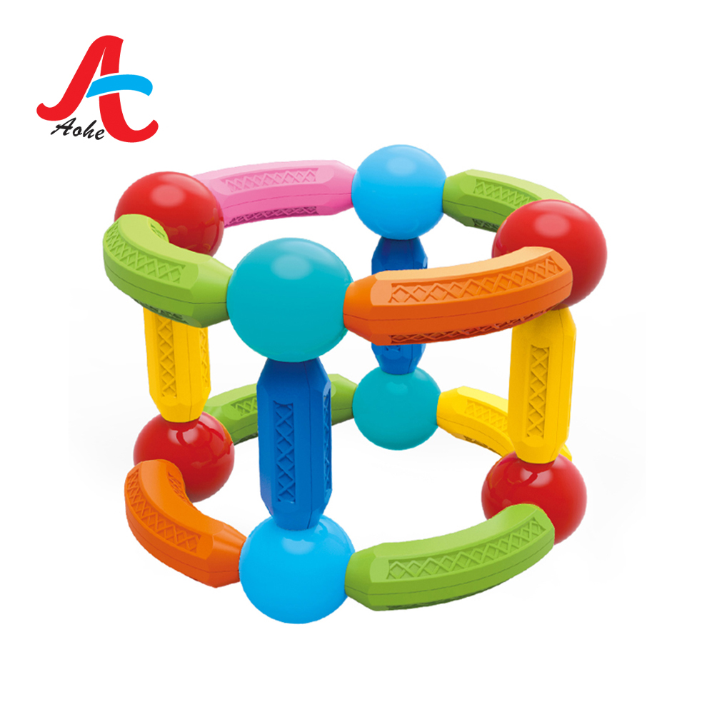 New Popular Educational magnetic blocks Stem Toys 3D Magnetic balls and sticks toys set for kids with 40pc