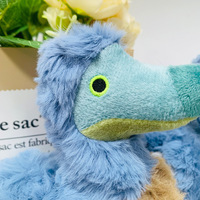 Peluches unisexes adorables flamants roses bleus, cadeau, jouets en peluche oiseau Dodo, porte-clés pendentif oiseau Dodo