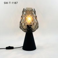 Lampe de bureau décorative en verre moderne nordique, lampe de nuit LED, lampe de chevet pour bébé et enfants