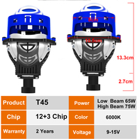YHKOMS T45 bi-LED projecteur lentille 3.0 pouces double tasse phares pour camions voitures 12V tout-terrain conduite lumière 140 W/ensemble 6000K nouveau