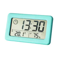 Nordische elektronische Uhr mit buntem Licht Praktische digitale und analoge Anzeige Einfaches Design Temperatur Luft feuchtigkeit anzeige