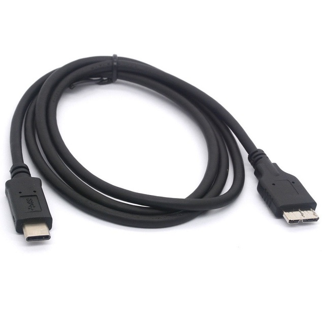 USB C USB 3.1 Micro B Data Cable 3A Fast Charging Pure Copper PVC Jacket Braid Shielding for Hard Drive Smartphone 12-Month