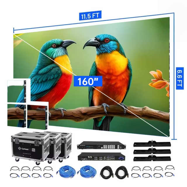 Full Range Series LED Video Wall Manufacture P0.62 to P15 SMD COB GOB Outdoor Indoor LED Display Screen One-Turnkey Solution
