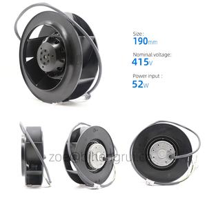 Ventilador Centrífugo de Refrigeración ebmpapst R2D190-AC08-10 de 190 mm, 43 W, 52 W, 415 V, 0.93 A, 0.87 A, 2500 RPM, IP44, con Rodamiento de Bolas, para Robot Kuka - Product Image 2