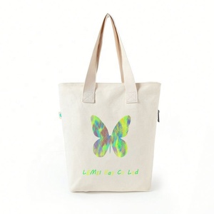 Sac fourre-tout en toile 100% coton imprimé de taille standard avec logo personnalisé - Product Image 4