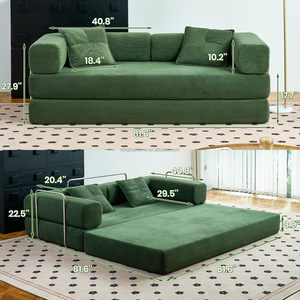 Wholesale Living Room Furniture Loveseat Compact Corduroy <strong>Cord</strong> Compressed <strong>Sofa</strong> Bed Modern Vacuum Compressed <strong>Sofa</strong> - Product Image 2