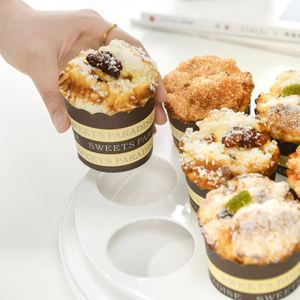 Hot Sale Cake Carrier Portable Round Cake Container Holder with Handle Two Sided Base for Pies <b>Cookies</b> - Product Image 5