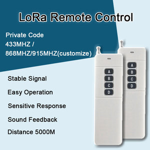 Fábrica al por mayor 434Mhz Código privado 4 canales <span class=keywords><strong>Rf</strong></span> Control remoto 5Km Transmisor Av de largo alcance para riego agrícola - Product Image 4