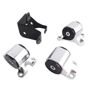 Soportes de Motor para Honda Civic EK Serie B D 96-00, Aleación de Aluminio, Negro/Plateado, 2/3 Orificios - Product Image 2