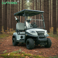 Voiturette de golf électrique 48V 4KW pour 2 places, certifiée CE, autonomie de 100 km, vitesse de 30 km/h, pour la chasse, le camping, les centres de villégiature, le transport