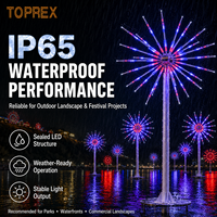 Éclairage LED intelligent TOPREX IP65 RGB en forme d'arbre de feux d'artifice, étanche pour l'extérieur, pour projets de villes, de places publiques et de parcs à thème
