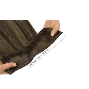 FH Direct Factory Extensión de cabello humano #8 DU Resalte la cutícula virgen Cabello crudo ruso Invisible Cinta larga Tramas Extensiones de cabello - Product Image 4