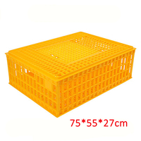 Grande Cage de Transport en PP, Durable et Robuste, pour Volailles, Canards, Pigeons et Lapins