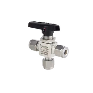 SS-45XS8 316 ท่อสแตนเลสแบบปลายเปิด ทนแรงดันสูง 1500PSI สำหรับเครื่องมือวัดแก๊ส บอลวาล์ว 3 ทาง - Product Image 3