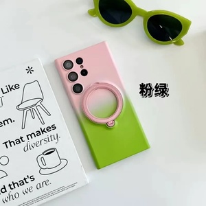 Nueva Funda de Silicona de Lujo con Degradado de Color y Soporte Magnético para Samsung S25 S24 S23 Ultra Plus - Product Image 3