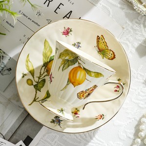 French Style Ceramic Flower Teapot Gold-Plated Coffee Cup Saucer <b>Set</b> Vintage English Household Afternoon Tea Luxury Tea - Product Image 1