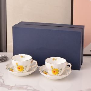 Nouvelles tasses et assiettes doubles en porcelaine fine écologiques, idéales pour les cadeaux et l'usage domestique - Product Image 2