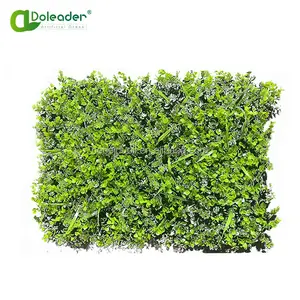 Garden Landscaping Real Touch Privacy Fence Boxwood Hedge Panel Artificial Green Grass Wall for Outdoor Indoor Decoration