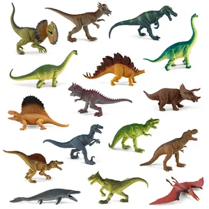 Realistische Dinosaurier Figur Spielzeug Eco Kunststoff Dinosaurier Figuren 20cm 24 PCS Bildungs geschenk für Kinder Kleinkinder
