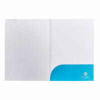 Dossiers de présentation écologiques en papier gaufré, imprimés sur mesure, A4 A5, pour entreprises, bureaux, présentations professionnelles, avec poches et logo