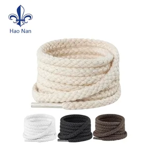Shoelace Round Rope Laces Thick Cotton Solid Shoe Laces Shoelace For Men Women Sneakers Shoestrings