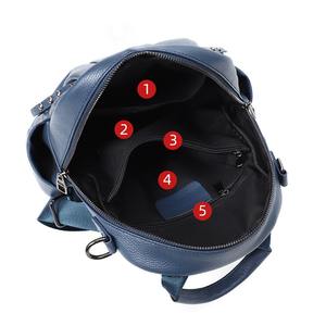 Bagsplaza sac à dos en cuir véritable grande capacité sac à dos sacs d'école pour femmes fille adolescent sacs d'école sac à dos - Product Image 6