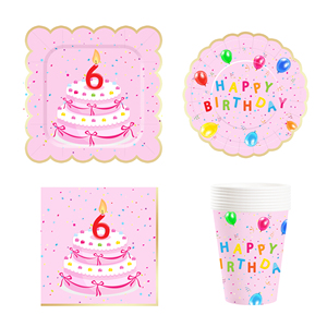 DAMAI - Artículos para Fiestas de Cumpleaños, Platos Negros y Dorados de 300 GSM, Servilletas Azules, Recuerdos para Fiestas de Cumpleaños, para 8 Personas - Product Image 6