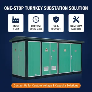 Sous-station compacte préfabriquée de style européen 1600 kVA 10 kV/0,4 kV, type boîtier extérieur, solution clé en main pour transformateur de sous-station - Product Image 6