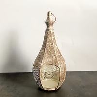 Vintage marok kanis che Laterne Schmiedeeisen hohle Kerzenhalter Halter kreative Dekoration für Kerzen Metallst änder