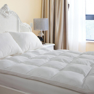 <span class=keywords><strong>Surmatelas</strong></span> <span class=keywords><strong>en</strong></span> duvet <span class=keywords><strong>d</strong></span>'<span class=keywords><strong>oie</strong></span> résistant au duvet blanc, grand service de commande OEM - Product Image 5