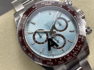 Montre mécanique de luxe de qualité supérieure, étanche, 40 mm, VS Factory V2, acier 904L, mouvement 4131, 126506 Chrono Ice Blue Watch - Product Image 3