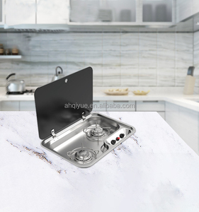 Accessoires de <span class=keywords><strong>remorque</strong></span> de voyage 304 acier inoxydable RV deux brûleurs cuisinière à gaz <span class=keywords><strong>pour</strong></span> voiture <span class=keywords><strong>remorque</strong></span> camping-car accessoires - Product Image 6
