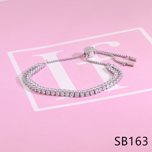 Bracelets en cristal élégants et ajustables, nouveaux bracelets à fleurs pour femmes, <span class=keywords><strong>bijoux</strong></span> cadeau pour fête d'anniversaire - Product Image 4