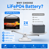 Avepower 12.8V 100Ah Batterie solaire 12V Batteries au lithium-ion 12V 100Ah Batterie LiFePO4
