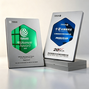 Targa in Metallo Personalizzata con LOGO <span class=keywords><strong>YouTube</strong></span>, Trofeo Premio con Design del Pulsante <span class=keywords><strong>Play</strong></span>, Riconoscimento e Onorificenza - Product Image 1