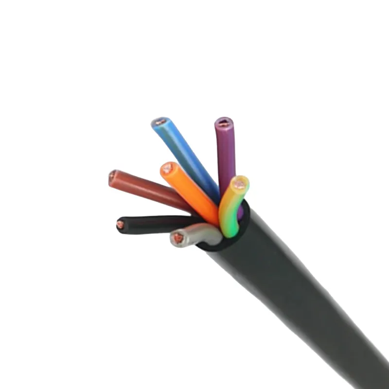 Rvv Round Flexible Copper Cable 300/500v 2 Core Cables 1.5mm2 2.5mm2 Black Electrical Wires With Pvc Insulated