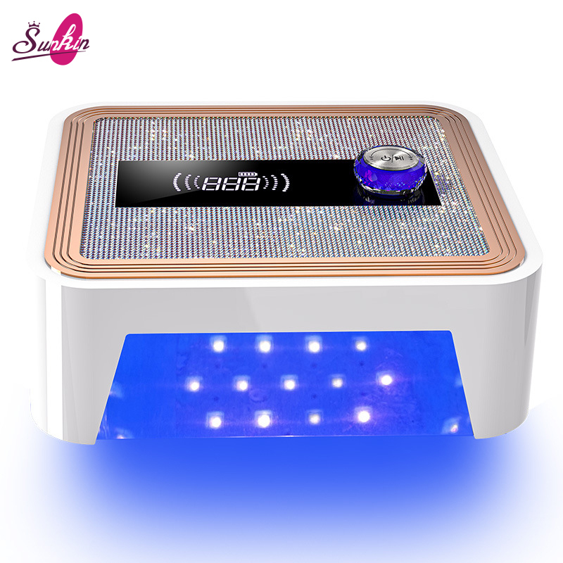Professional New 120w Cordless UV LED Nail Lamp Rechargeable UV Light with 4 Timers Automatic Sensor for Fast Curing Gel Nails