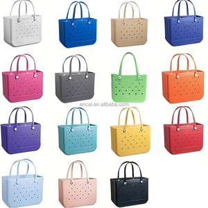 防水 EVA ビーチ トートバッグ 大型 洗える ラバー トラベル ハンドバッグ スポーツ 旅行 アウトドア 転倒防止 バッグ 女性向けギフト - Product Image 2