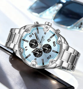 SKMEI 9387 カスタムロゴ腕時計 卸売価格 ビジネス腕時計 ステンレススチール 防水30M クォーツ メンズ腕時計 - Product Image 4