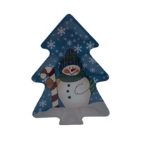 Collections d'assiettes en mélamine polyvalentes pour événements ensemble d'assiettes en mélamine personnalisées pour les vacances de Noël