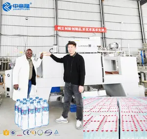 Full Automatic Bottle PE film Shrink Wrap Packing Machine Heat Tunnel Sealer Wrapper Shrink Sleeve Wrapping Packaging Machine