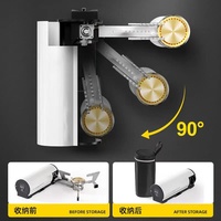 Réchaud à gaz pliable pour le camping, ustensiles de cuisine de camping en plein air, accessoires pour barbecue
